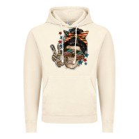 Vintage Artic American Mother skull Vintage Hoodie - FaDigitalArtStudio