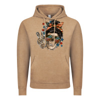 Vintage Coffee American Mother skull Vintage Hoodie - FaDigitalArtStudio