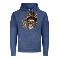 Vintage Denim American Mother skull Vintage Hoodie - FaDigitalArtStudio