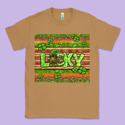 St Patricks Lucky Gnome Classic Tee Designed By Jasminsmagicworld