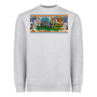 Heather Grey love texas armadillo license plate Heavyweight Sweatshirt - BarkalooDesign