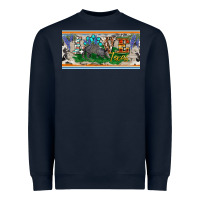 Navy love texas armadillo license plate Heavyweight Sweatshirt - BarkalooDesign