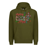 Army Green Merry Christmas Premium Hoodie - CowhideDigitalArt