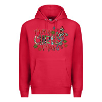 Cardinal Merry Christmas Premium Hoodie - CowhideDigitalArt