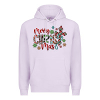 Lilac Merry Christmas Premium Hoodie - CowhideDigitalArt