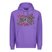 Purple Merry Christmas Premium Hoodie - CowhideDigitalArt