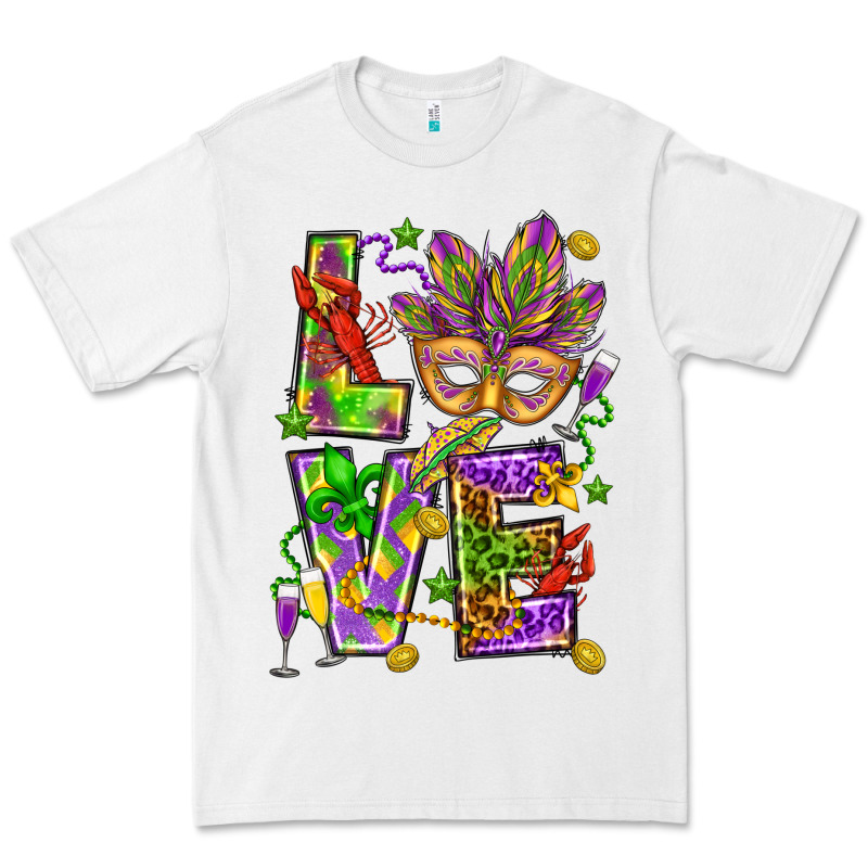 Mardi Gras Love Premium Tee by HowdyJamesFarm | Teevron