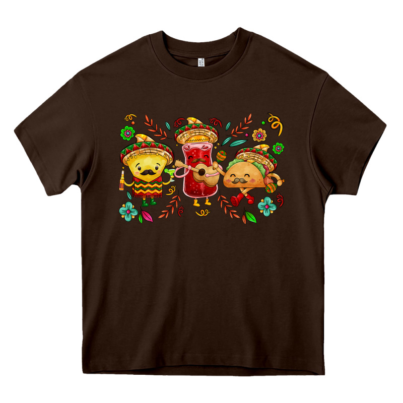 Mexican Taco Nacho And Souce Heavy Core Tee by NancyCooperArtShop | Teevron