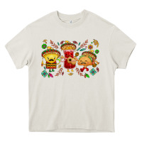 Cream Mexican taco nacho and souce Heavy Core Tee - NancyCooperArtShop