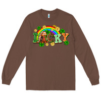 Chestnut lucky gnome St. Patricks Day Long Sleeve Tee - FaDigitalArtStudio