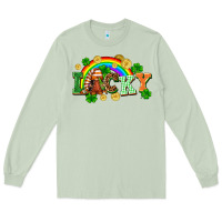 Matcha lucky gnome St. Patricks Day Long Sleeve Tee - FaDigitalArtStudio