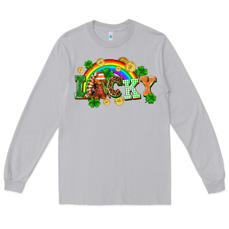 Lucky Gnome St. Patricks Day Long Sleeve Tee by FaDigitalArtStudio | Teevron