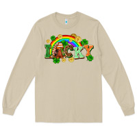 Mushroom lucky gnome St. Patricks Day Long Sleeve Tee - FaDigitalArtStudio