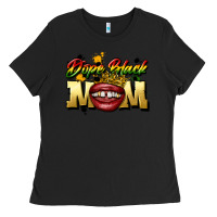Black black mom Ladies Tee - CowGirlArtShop