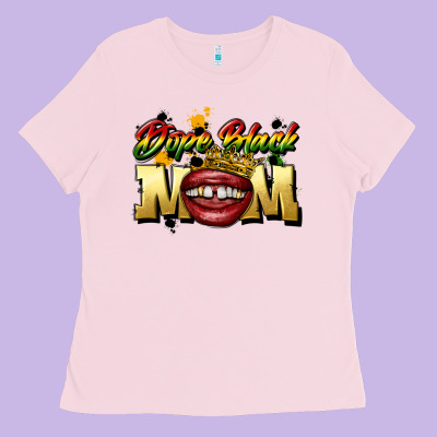 Black Mom Ladies Tee Designed By Cowgirlartshop