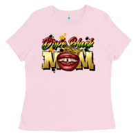 Bubblegum Pink black mom Ladies Tee - CowGirlArtShop