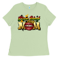 Matcha black mom Ladies Tee - CowGirlArtShop