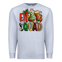 Heather Grey elf squad with elf hat and socks Premium Sweatshirt - AdoDesignShop