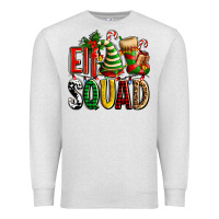 Oatmeal Heather elf squad with elf hat and socks Premium Sweatshirt - AdoDesignShop