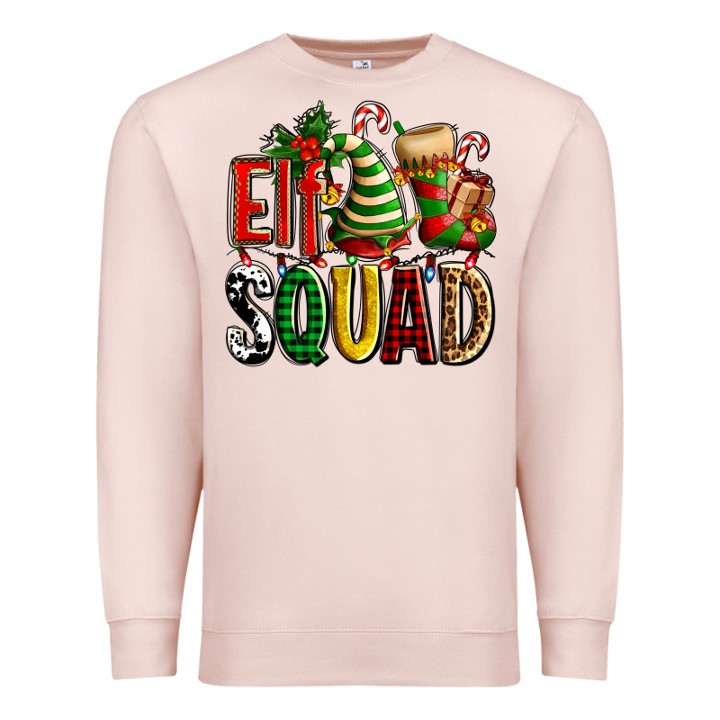 Elf Squad With Elf Hat And Socks Premium Sweatshirt by AdoDesignShop | Teevron