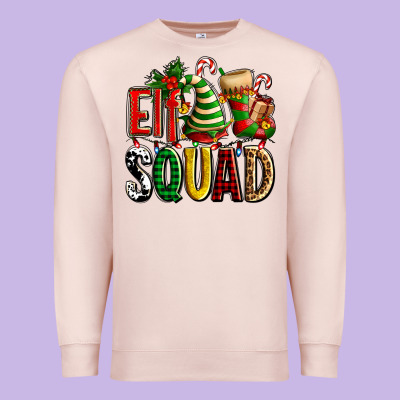 Elf Squad With Elf Hat And Socks Premium Sweatshirt Designed By Adodesignshop