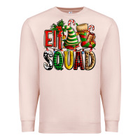 Pale Pink elf squad with elf hat and socks Premium Sweatshirt - AdoDesignShop