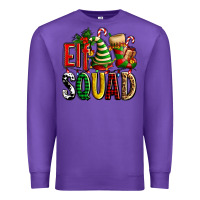 Purple elf squad with elf hat and socks Premium Sweatshirt - AdoDesignShop