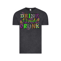Vintage Black drink drank drunk mardi gras olivia Vintage Tee - OliviaCreatesArt