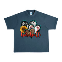 Midnight Navy baseball hearts Urban Heavy Tee - Jasminsmagicworld