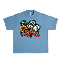 Pebble Blue baseball hearts Urban Heavy Tee - Jasminsmagicworld