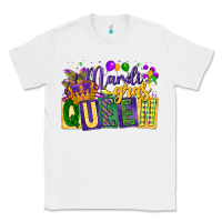 White mardi gras queen Classic Tee - CowGirlArtShop