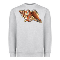 Heather Grey sea   shell Heavyweight Sweatshirt - BarkalooDesign