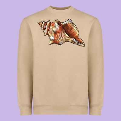 Sea   Shell Heavyweight Sweatshirt Designed By Barkaloodesign