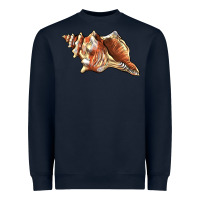 Navy sea   shell Heavyweight Sweatshirt - BarkalooDesign