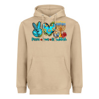 Mushroom peace love hanukkah Heavyweight Hoodie - AdoDesignShop