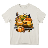 Cream Fall Truck Heavy Core Tee - texasbilliewilder