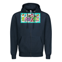 Navy easter cross license plate template Zipper Hoodie - BarkalooDesign
