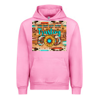 Fuchsia Pink i'm just out here trusting god Urban Hoodie - JahusDesignShop