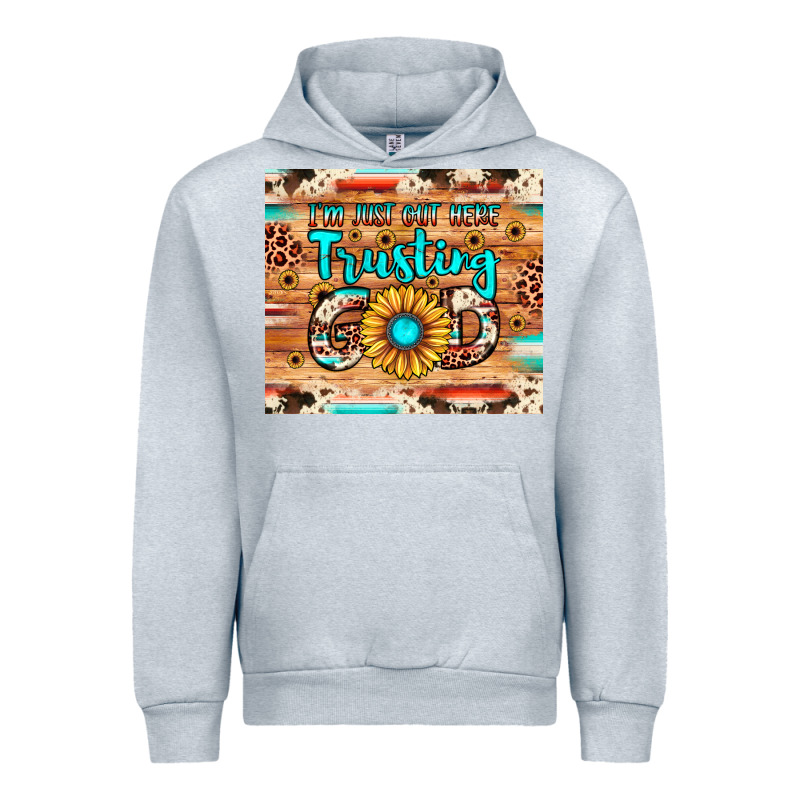 I'm Just Out Here Trusting God Urban Hoodie by JahusDesignShop | Teevron