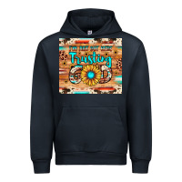 Navy i'm just out here trusting god Urban Hoodie - JahusDesignShop