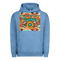 Pigment Pebble Blue i'm just out here trusting god Urban Hoodie - JahusDesignShop