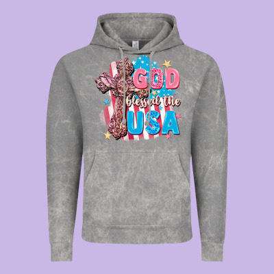 God Blessed The Usa Vintage Hoodie Designed By Fadigitalartstudio