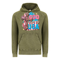 Vintage Olive God Blessed the USA Vintage Hoodie - FaDigitalArtStudio