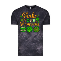 Cloud Black St. Patrick's Shake your shamrocks Vintage Tee - OliviaCreatesArt
