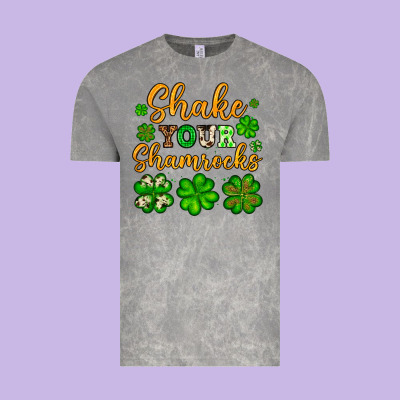 St. Patrick's Shake Your Shamrocks Vintage Tee Designed By Oliviacreatesart