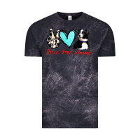 Cloud Black Peace Love Aussie Vintage Tee - Jasminsmagicworld