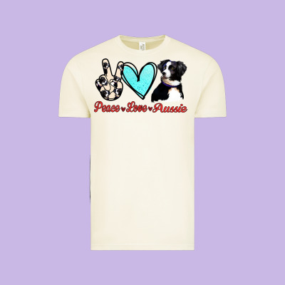 Peace Love Aussie Vintage Tee Designed By Jasminsmagicworld