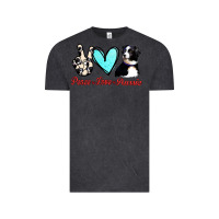 Vintage Black Peace Love Aussie Vintage Tee - Jasminsmagicworld
