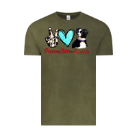 Vintage Olive Peace Love Aussie Vintage Tee - Jasminsmagicworld