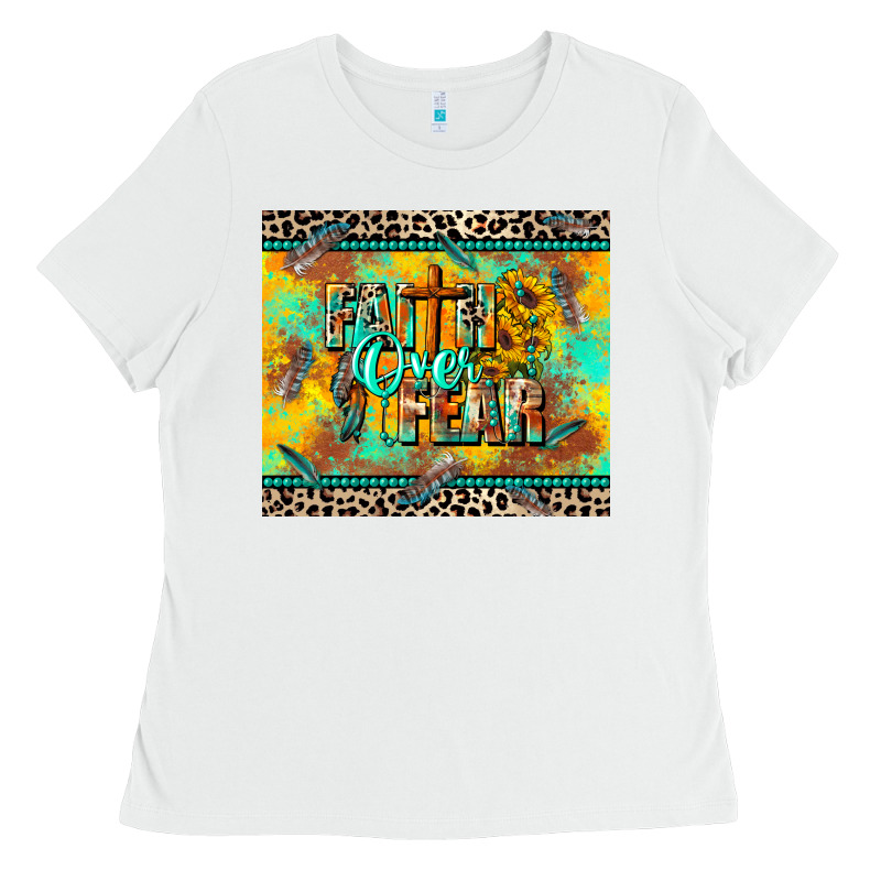 Faith Over Fear Ladies Tee by CowGirlArtShop | Teevron